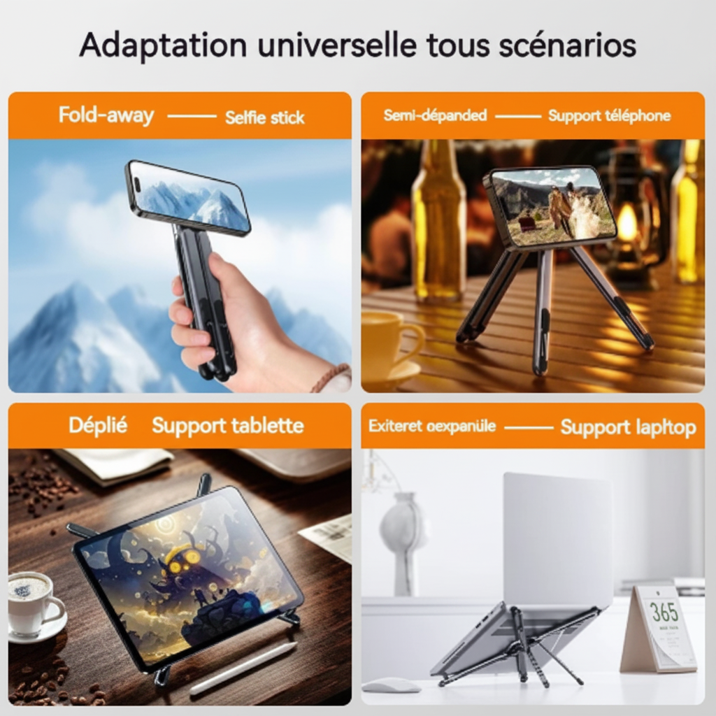 Support Magnétique Multifonction | Aluminium Aviation – Téléphone, Tablette & Laptop