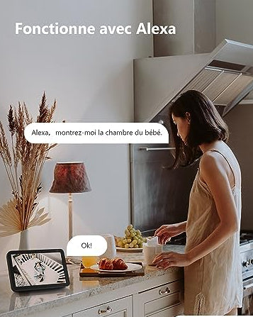 Imou 2K(3MP) Caméra Surveillance WiFi Intérieure Caméra 360° Connectée Smartphone avec Détection Humaine AI Suivi Intelligent Sirène Audio Bidirectionnel Compatible Alexa pour Bébé/Animaux|B08X6DCJT2
