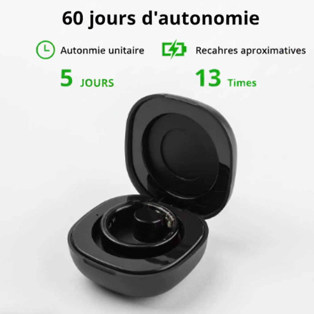 Bague Connectée COLMI R09 – Suivi Santé 24/7 | Fréquence Cardiaque, Sommeil & Température | Étanche 5ATM