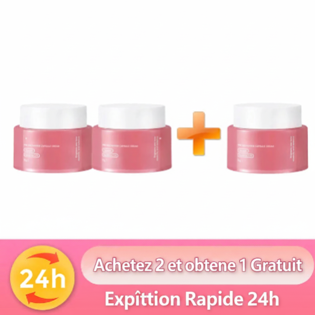 Crème Capsule Niacinamide & Collagène Rose PDRN — Éclat & Hydratation Intense