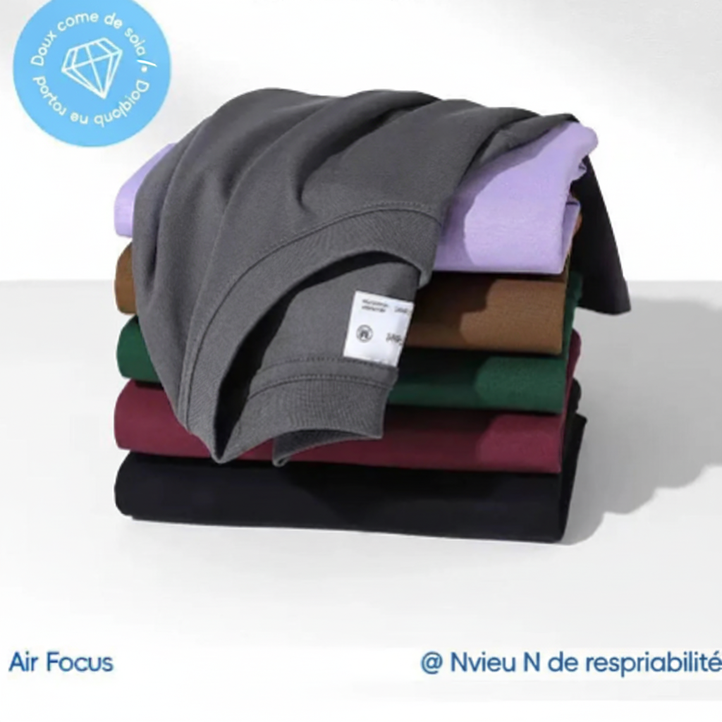 T-Shirt 100% Coton Col Rond | Coupe Loose Unisexe – Été