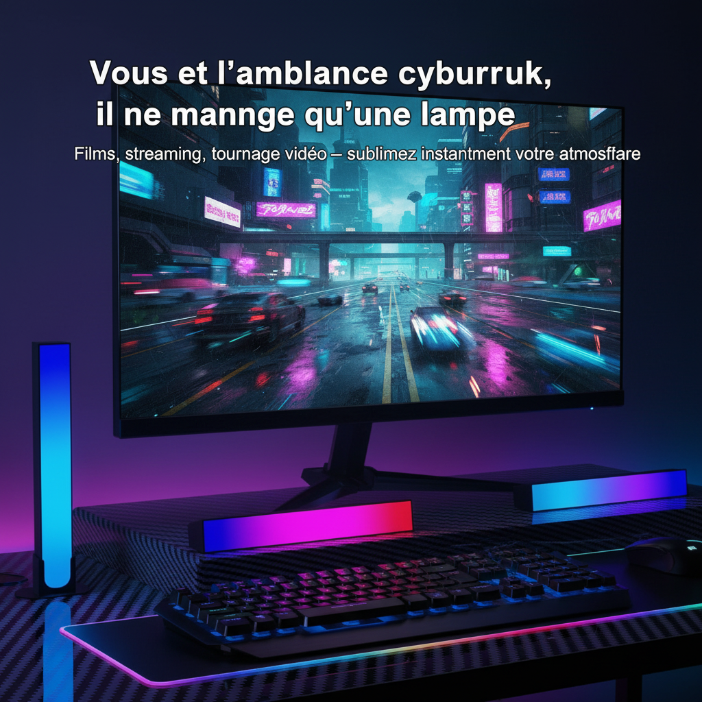 Barres LED RGB Rythmiques – Smart Light Bars 180°