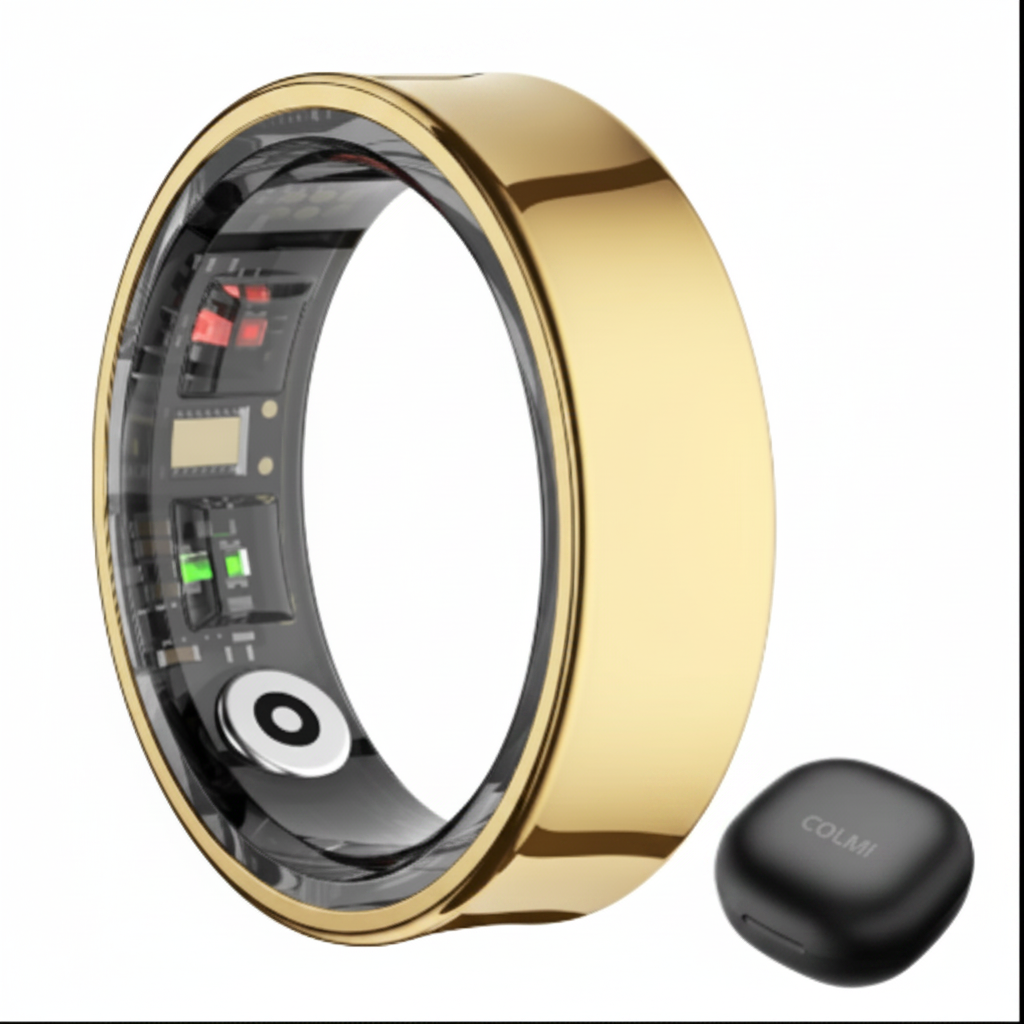 Bague Connectée COLMI R09 – Suivi Santé 24/7 | Fréquence Cardiaque, Sommeil & Température | Étanche 5ATM