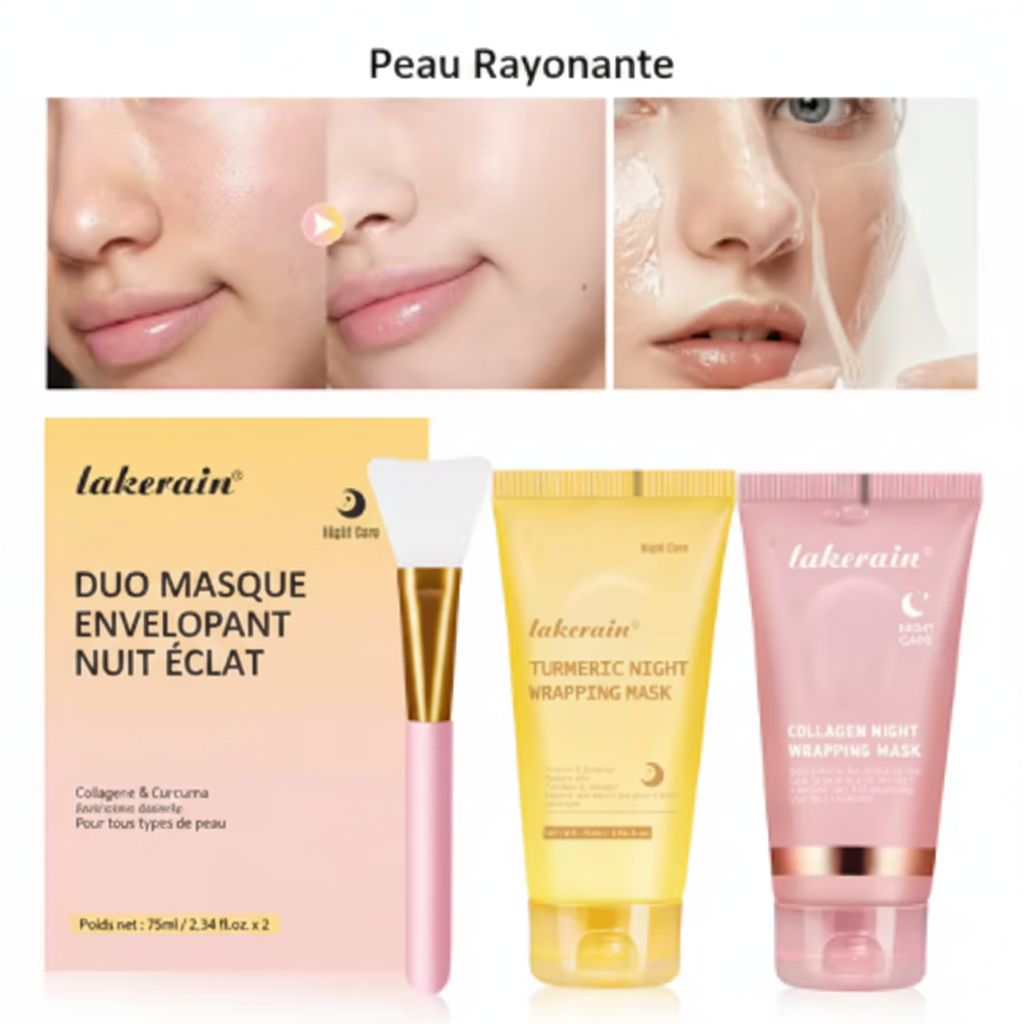 Masque Nuit Coréen au Collagène profond – Peel-Off Anti-Rides & Hydratation Intense
