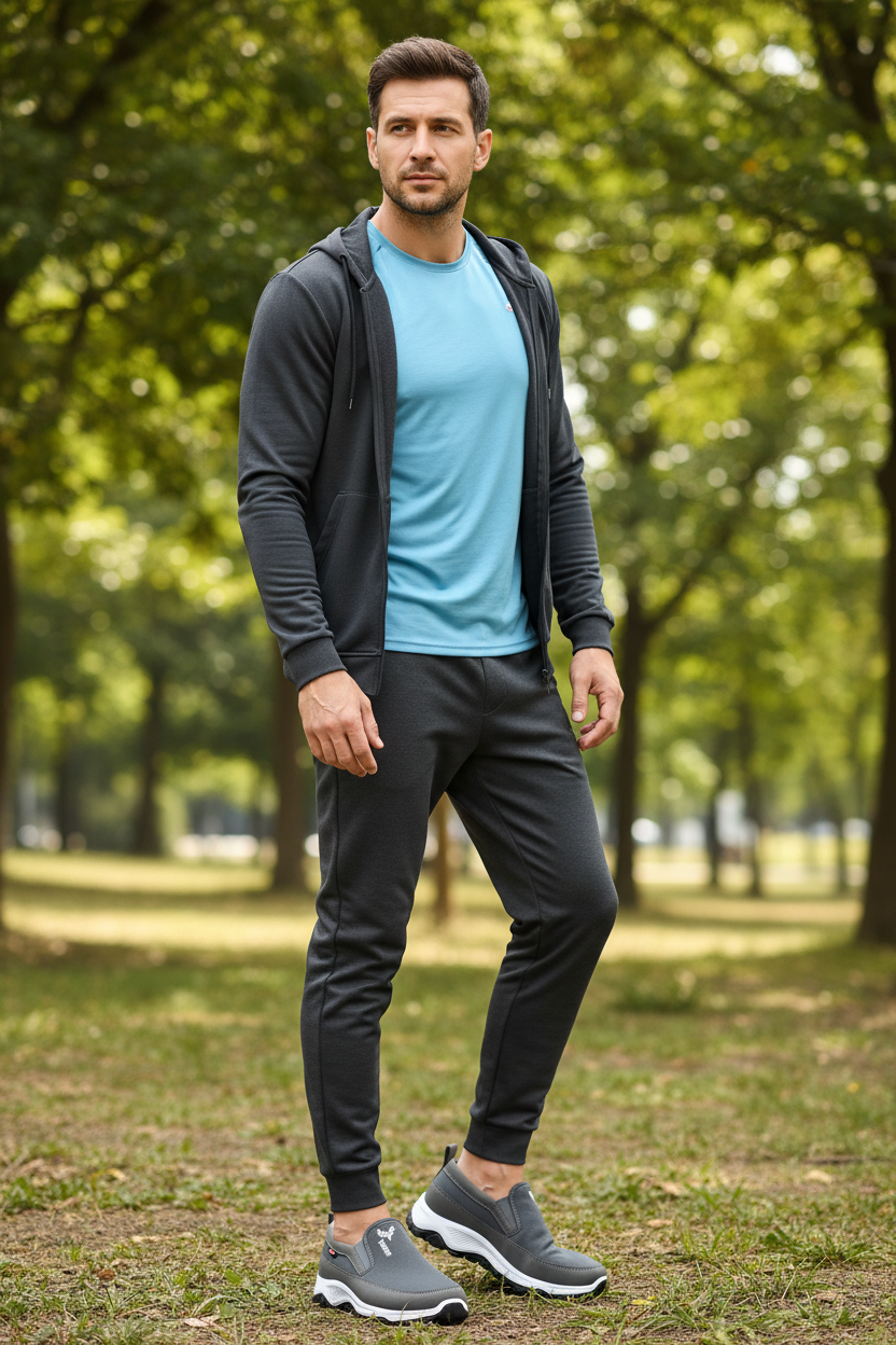 Hommes course randonnée baskets respirant orthopédique voyage tennis sans lacet confortable pour les activités de plein air randonnée marche