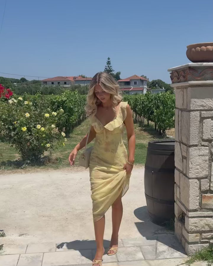 Robe Maxi Florale Dos Nu | Élégance Bohème & Vacances