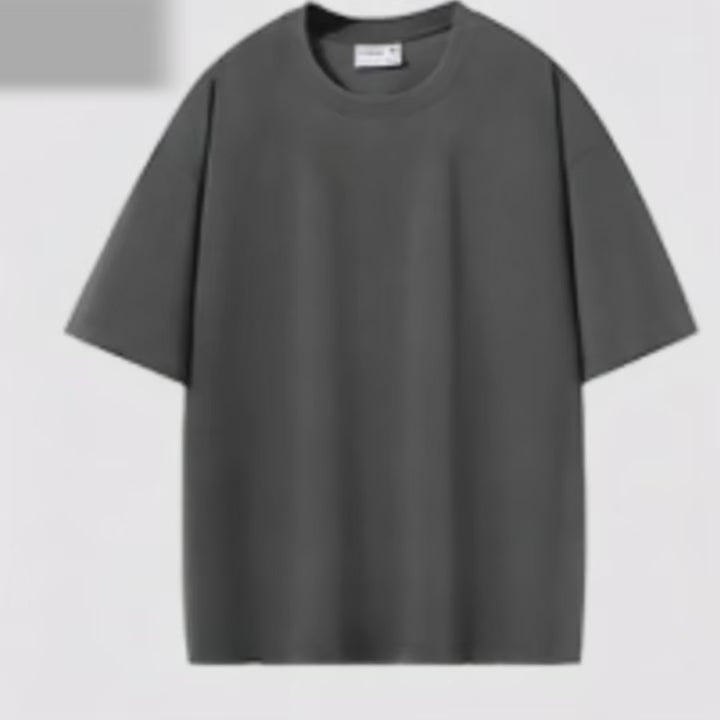 T-Shirt 100% Coton Col Rond | Coupe Loose Unisexe – Été