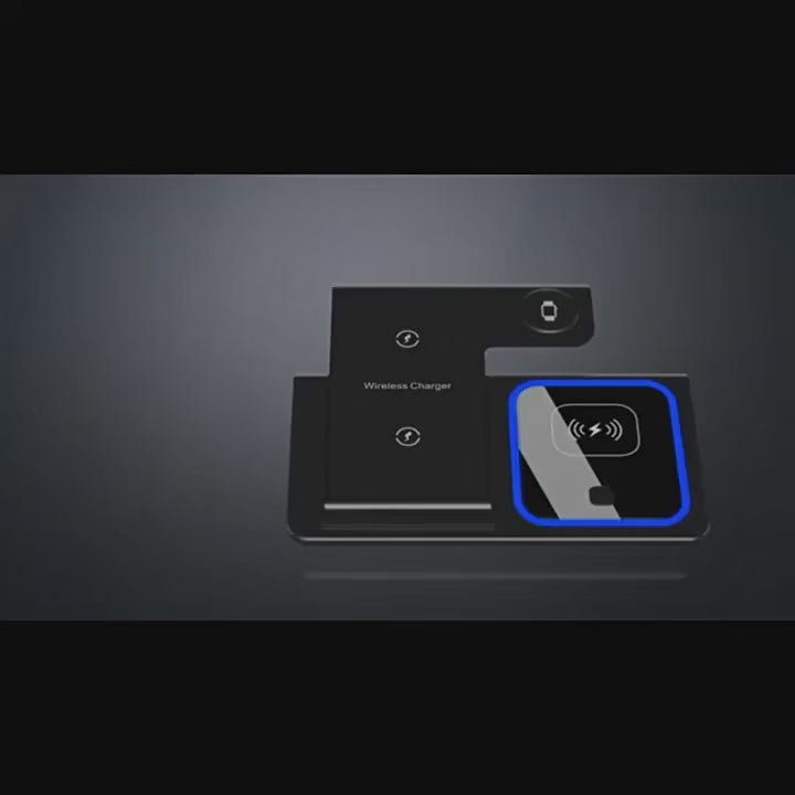 Station de Charge Sans Fil 3-en-1 Pliable — iPhone, Apple Watch & AirPods